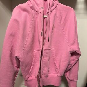 Ami Paris pink Zip-Up Hoodie